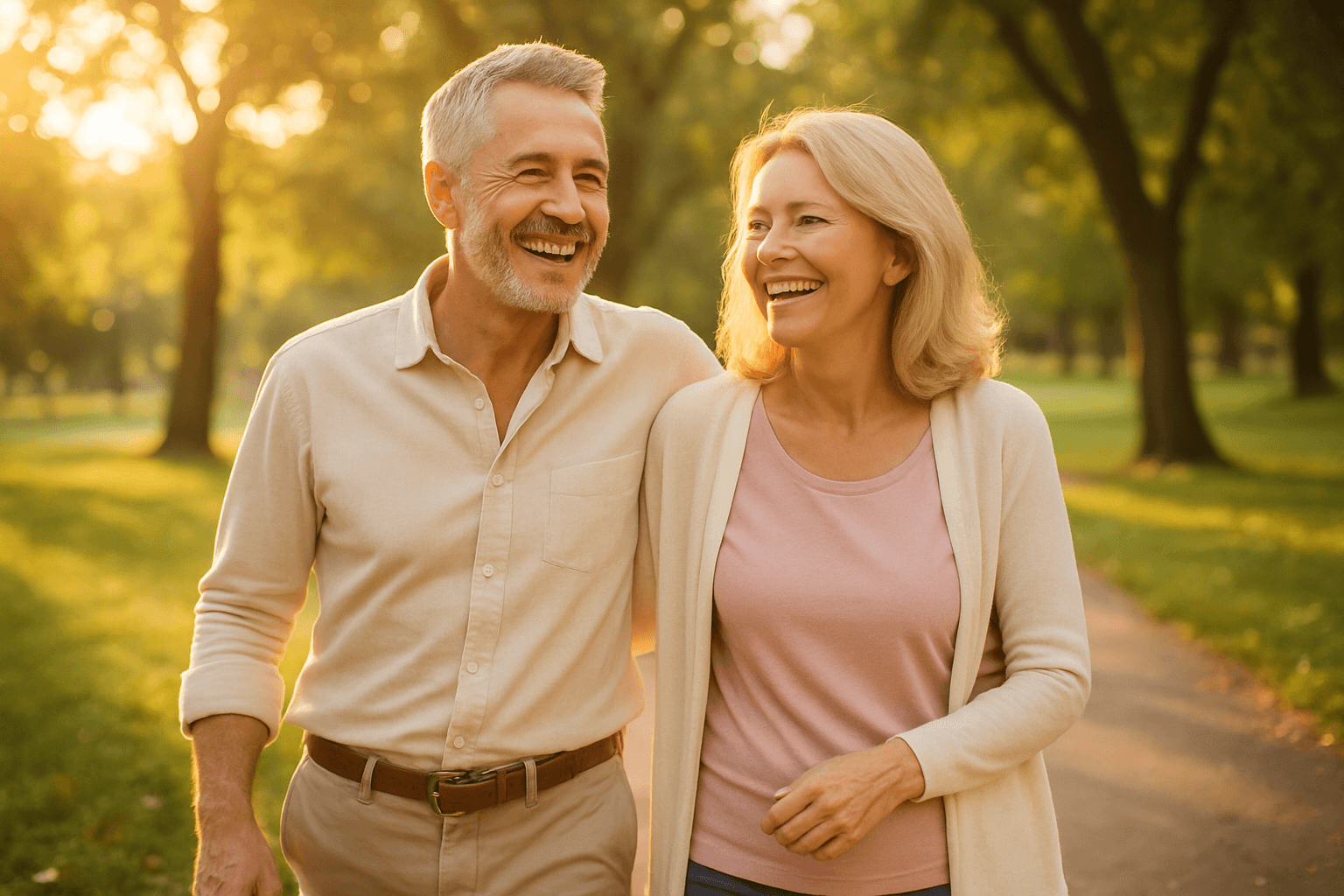 여유로운 노부부의 모습 안정, 자유, 라이프스타일