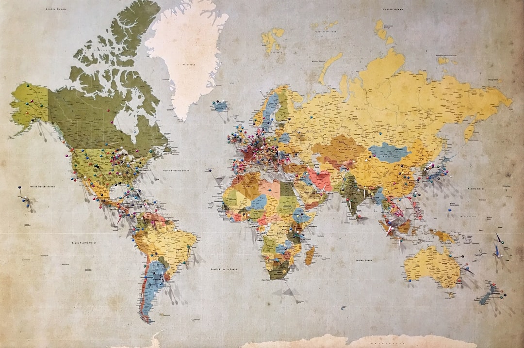 financial risk diversification world map